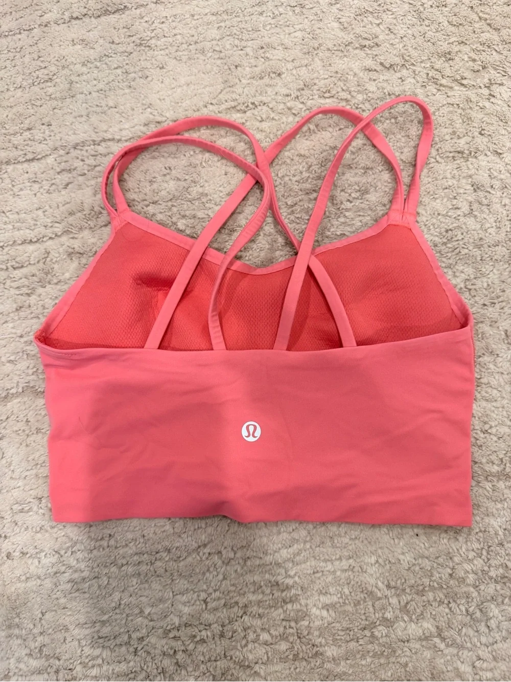 Lululemon Like a Cloud Bra Long Line, B/C Cup Guava Pink NWOT- Size 4